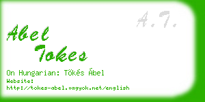 abel tokes business card